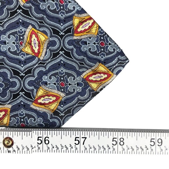 Robert Talbott Best Of Class Mens Tie Silk Geometric Embroidered Multicolor USA - Picture 10 of 12